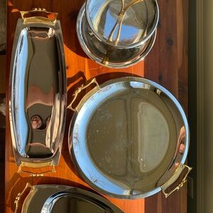 MCM Vintage Kromex Serving Set